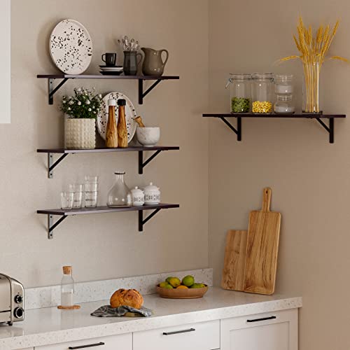 Long Wall Shelves (Espresso / 31.5 Inch)