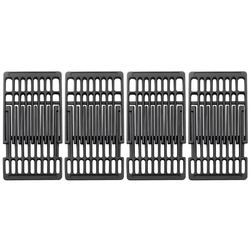 Cast Iron Adjustable Cooking 4 Grates Replacement Universal Expandable Adjust Cooking Grill Grids (Adjustable Grates)