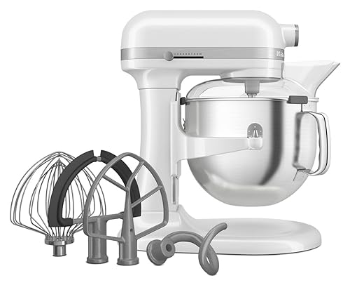 7 Quart Bowl Lift Stand Mixer with Accessories (White)