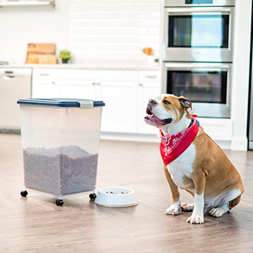 Dog Food Storage Container (54 lbs / Navy)