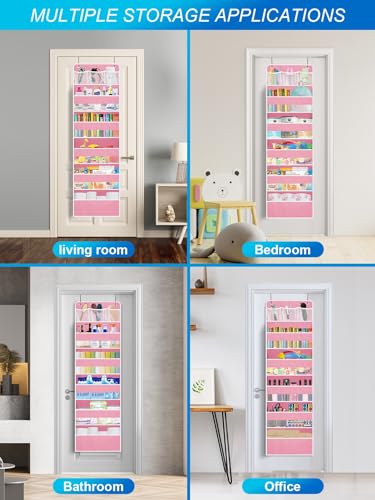 Over the Door Organizers Storage (Pink / 1 pack)