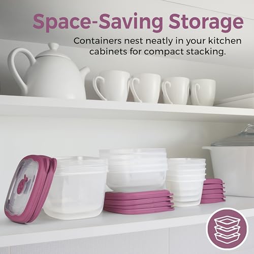 3.1 Cup Plastic Bowls Food Storage Container With Lid For Leftovers