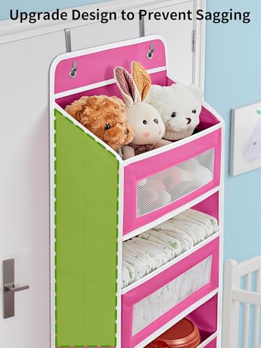 Over the Door Organizer for Bedroom (Rose Pink / 1 Pack (Standard))