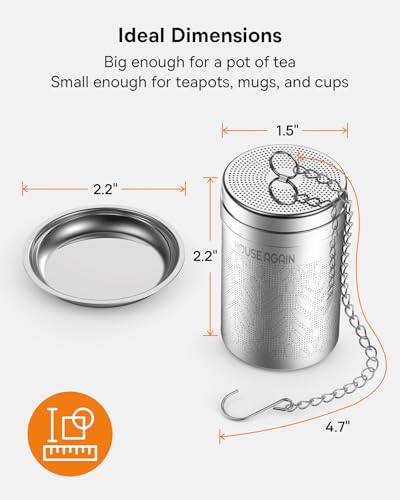 Tea Strainers for Loose Tea (Small×1 / Wheat)