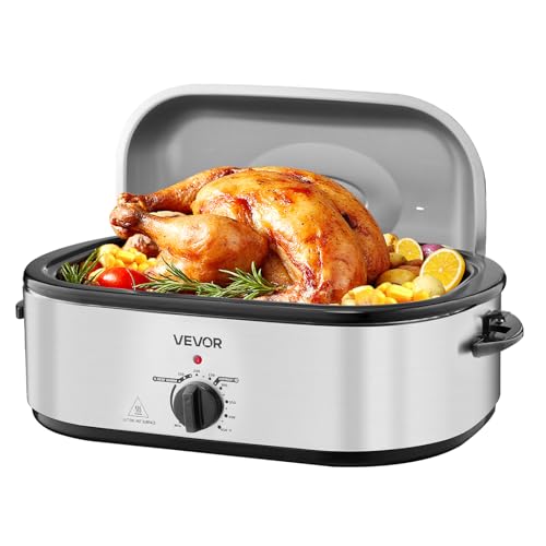 Roaster Oven 20QT Electric Roasting Pan (Silver / 20QT)