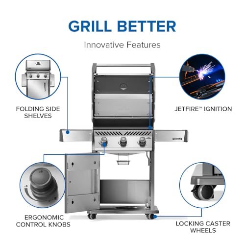 Rogue 425 3 Burner Natural Gas Grill (Rogue 425 Natural Gas, Stainless Steel / Rogue 425)