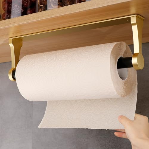 Paper Towel Holder Under Cabinet (Glow Gold)