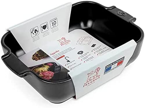 Ceramic Rectangular Baker Satin Black (Satin Black / 10 inches)