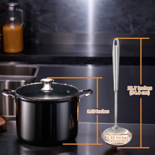 Deep Stainless Steel 13.7 Inches Newness Soup Ladle