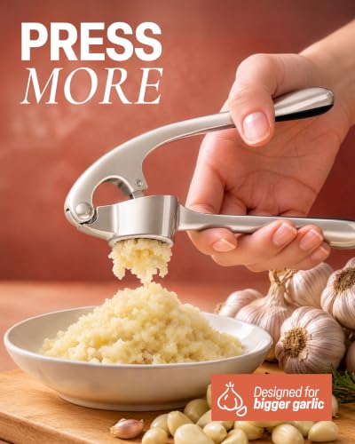 Large Premium Garlic Press Set