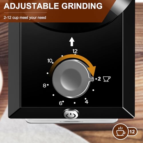 Electric Burr Coffee Grinder (Light Gray)