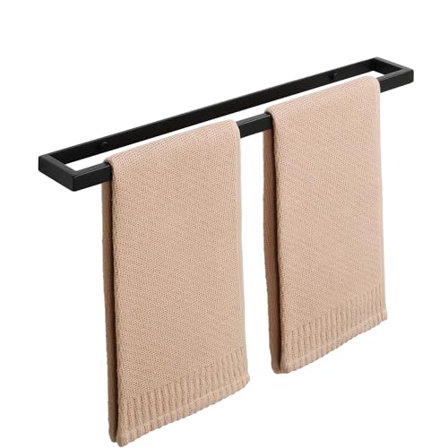 20 Inch Hand Towel Holder Black Towel Bar for Bathroom Wall Mounted (Black / 20-Inch)