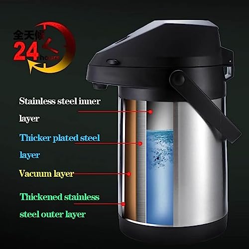 135oz 4L Airpot Coffee Carafe Thermal Dispenser with Pump Keeping Hot (135.3 Ounces)