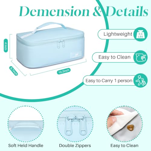 Insulated Lunch Bag for Adults (Light Blue / Small (4.5 Liters))