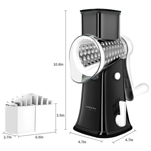 5 in 1 Rotary Cheese Grater Hand Crank