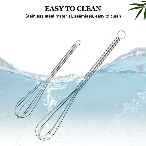Mini Whisks Stainless Steel Whisk Set (Silver-Mini / 3 Piece)