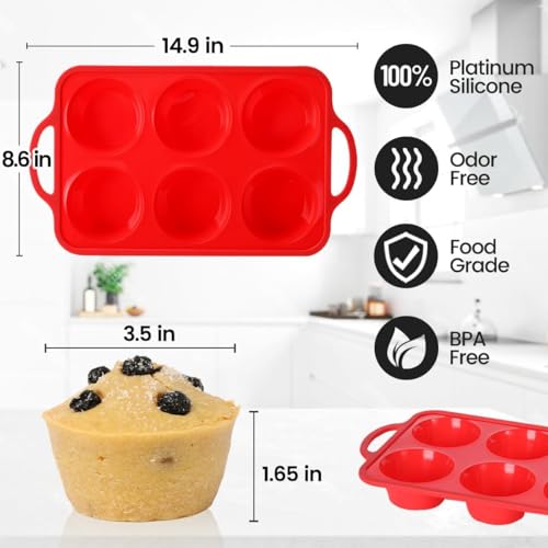 Large Muffin Pan Jumbo (Metal Framed: 6-Cup Jumbo)