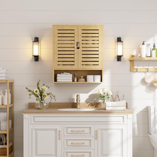 Bathroom Cabinet Wall Mounted (Natural)