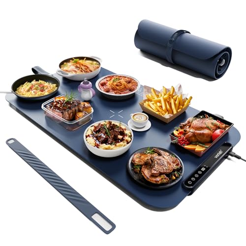 Warming Mat for Food (XL-28*16'' / Navy Blue)