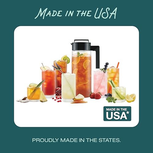Flash Chill Iced Tea Maker (Black / 1 Quart)