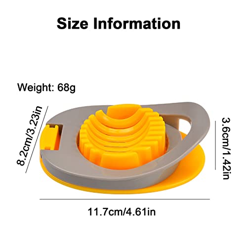 Egg Slicer for Hard Boiled Eggs (Yellow)