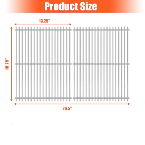 18.75" Cooking Grates for Weber Genesis II 300 and Genesis II LX 300 Series Gas Grills (18.75” x 26.5”)