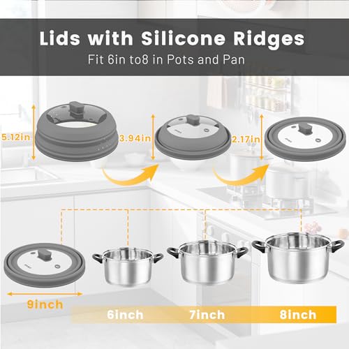 Microwave Splatter Cover (Gray / 9 inch)