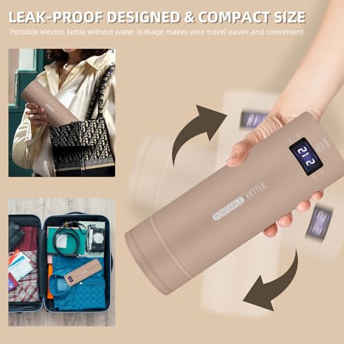 Portable Electric Kettle Travel (Khaki)