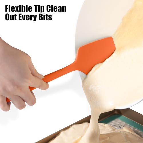 600°F Heat Resistant Silicone Spatula Scrapers (4 Count)