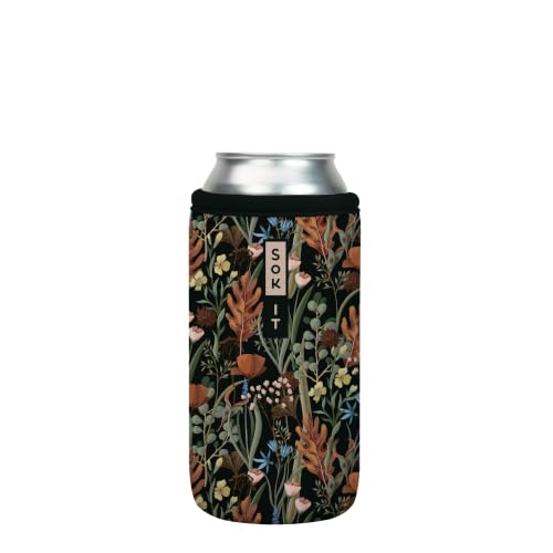 CanSok Sleeve for Beer & Soda Insulated Neoprene Cover (Forest Foliage / 16oz Can Sleeve)