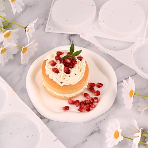 3 Pcs Silicone Muffin Top Pan for Baking (Round Muffin Pan - 3 Pack)