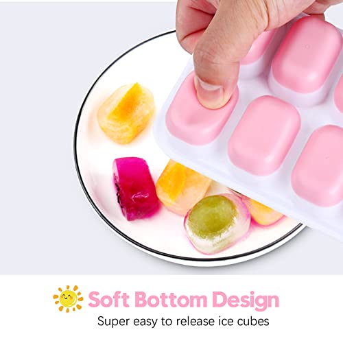 Silicone Ice Cube Tray (Pink)