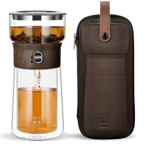 Glass Infuser Teapot (03-Walnut / 9oz)