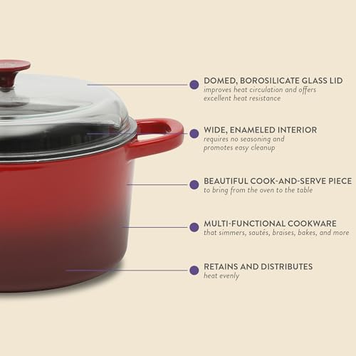 Crock Pot Artisan 7 (Red w/ Glass Lid / 7-Quart)