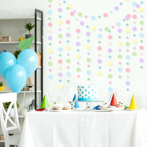 10 Pieces Circle Garland Banner Hanging (10 Count)