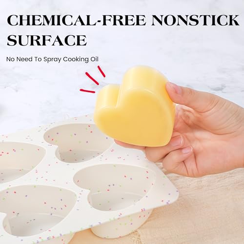 3 Inch Large Heart Shaped Silicone Molds for Chocolate (Heart / 3 inch)
