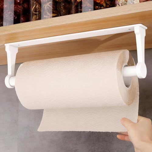 Kitchen Roll Holder Under Cabinet (White)