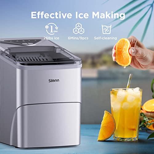 Ice Makers Countertop (Silver / 26lbs)