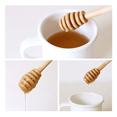 12 Pack Mini Wooden Honey Dipper Sticks (12PACK 6inch)