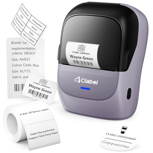 Label Maker Machine with Tape (Purple)
