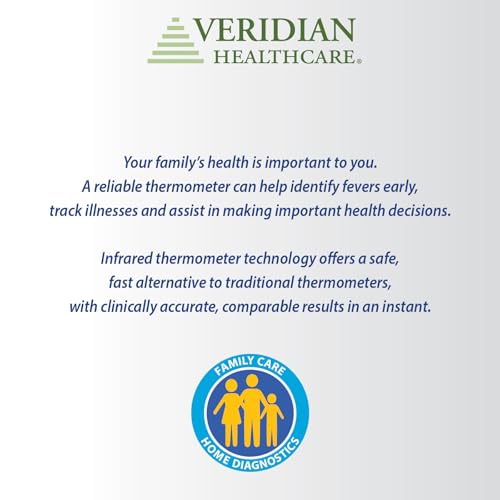 Veridian Temporal Contact Thermometer LCD Display 09