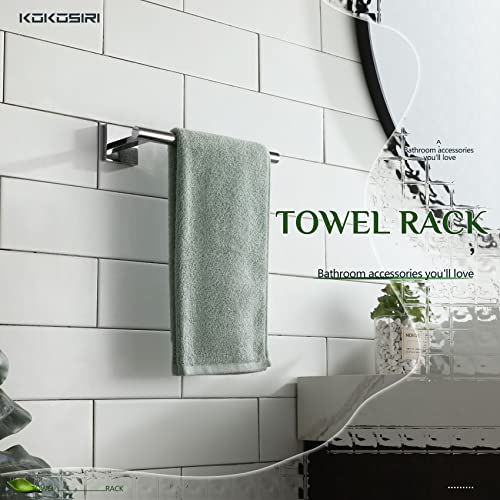 Hand Towel Bar Chrome Bathroom Towel Rail Holder Kitchen Paper Holder Wall Mounted Toilet Cabinet Mount (Polished Chrome / 1 Pack)