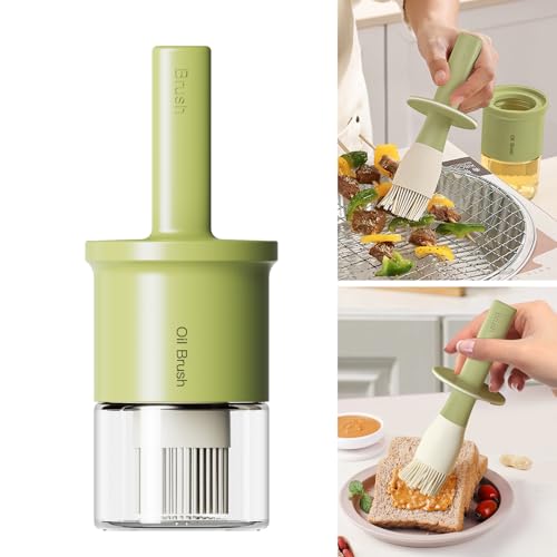 Oil Dispenser with Brush for Kitchen (03_Green)