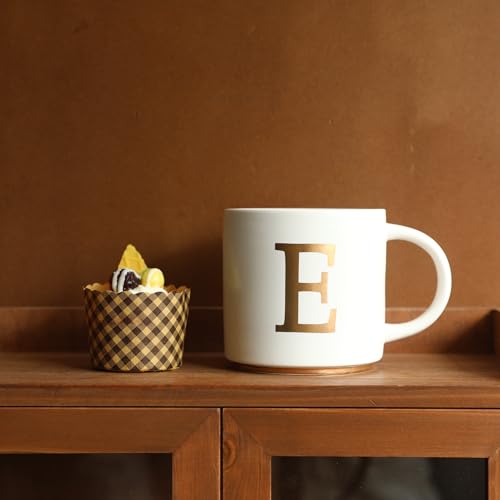 Monogram Ceramic Mugs (gold-E)