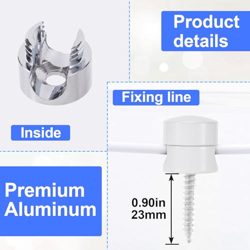 3 Sets Charger Holders for Cords (3 Sets / Gold, White, Silver)
