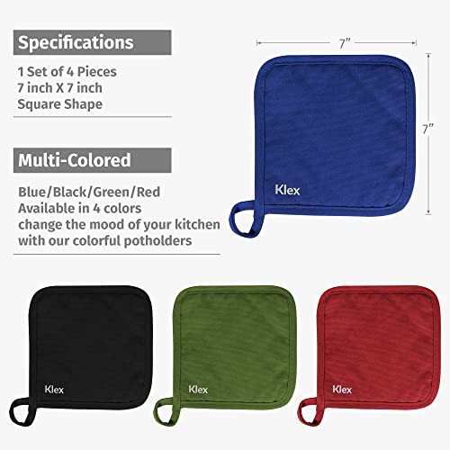 Extra Long Silicone Oven Mitts and Pot Holders (Oven Mitts Set / Red)