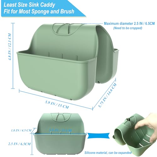 Sponge Holder for Kitchen Sink (Green)