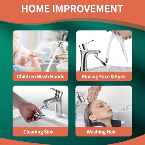 Patented CECEFIN Swivel Faucet Extender Sink Aerator NSF