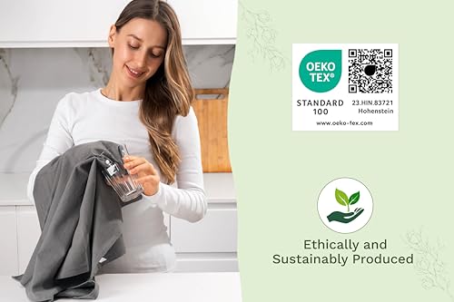 Organic Cotton Gray Tea Towels (Gray)