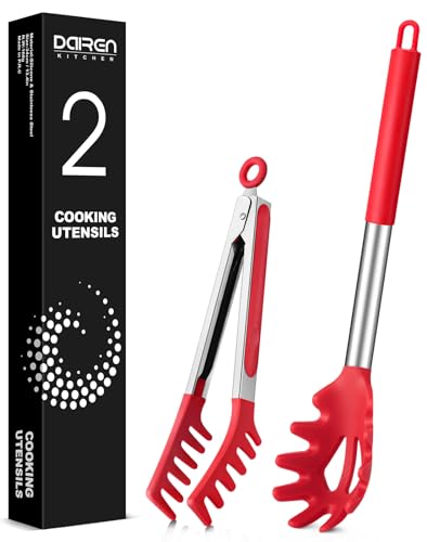 Silicone Spaghetti Spoon and Pasta Tong